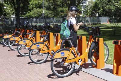 Estación de Ecobici en Parque Avellaneda