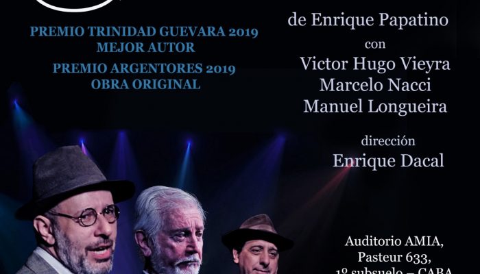 ÚNICA Función en Auditorio AMIA de la multipremiada El Viento Escribe