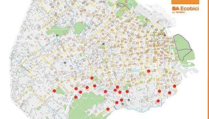 Cierran la estación de Ecobici de Directorio y Olivera en Parque Avellaneda