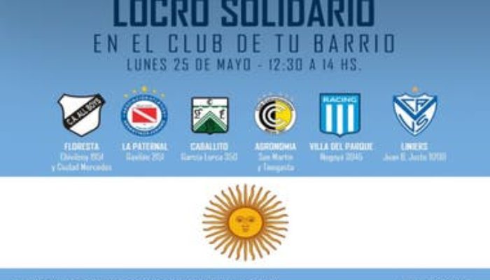 Iniciativa solidaria en el día de la patria