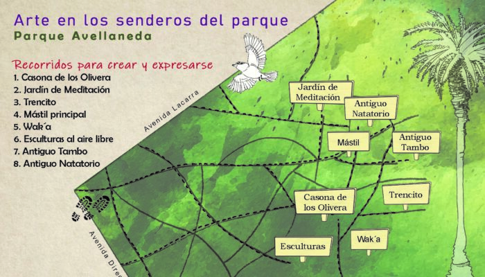 Arte en los senderos del Parque