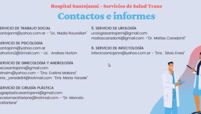 Hospital Santojanni Atención de Personas Trans y NB
