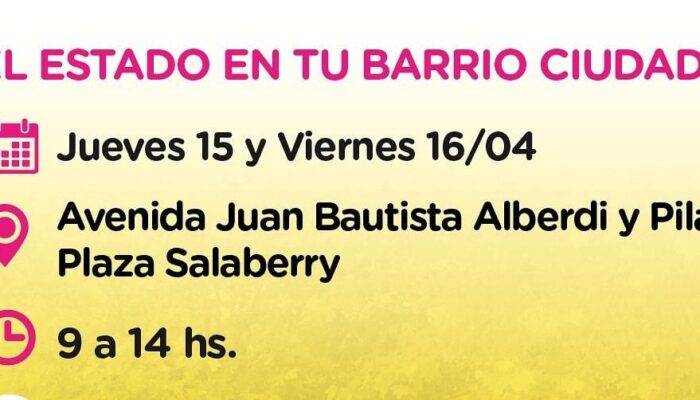 Continúa El Estado en tu Barrio en la Plaza Salaberry