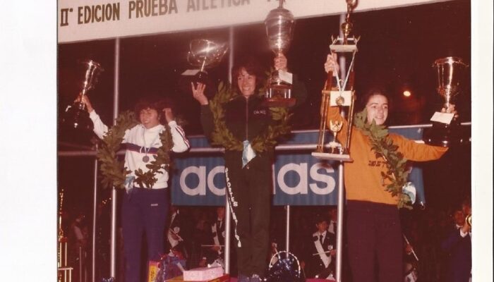 Fotos con historia. En 1983 Margot Vargas gana la Prueba Atlética Fiestas Mayas
