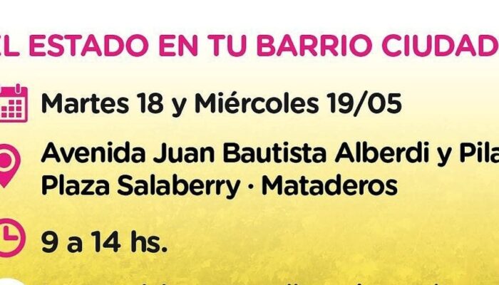 El Estado en tu barrio nuevamente en Mataderos