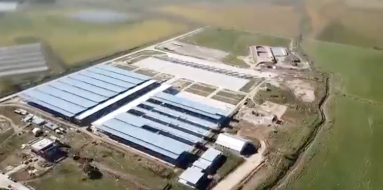 Vista aérea del predio del MAG en Cañuelas
