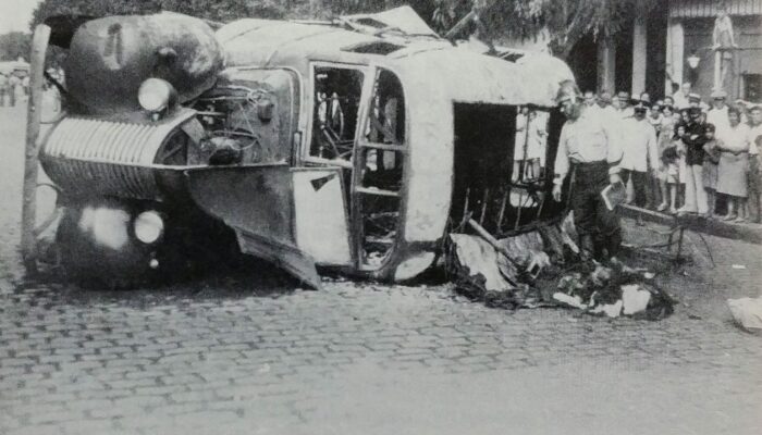 Fotos con historia. Trágico accidente en Mataderos en 1944