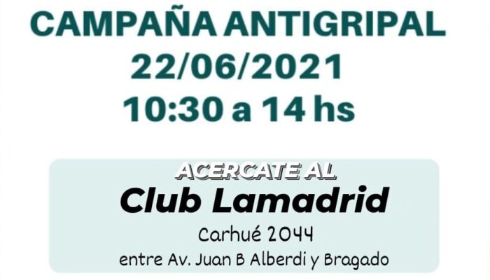 Vacunación contra la gripe en Mataderos