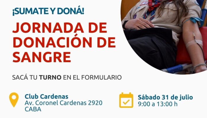 Jornada de donación de sangre en el club Cárdenas