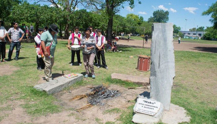 Celebración del Día de la Pachamama en la Wak´a de Parque Avellaneda