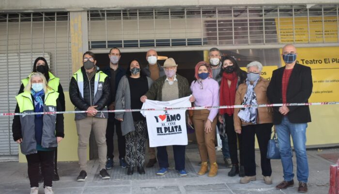 Cine El Plata: Visita a las obras y reclamos vecinales