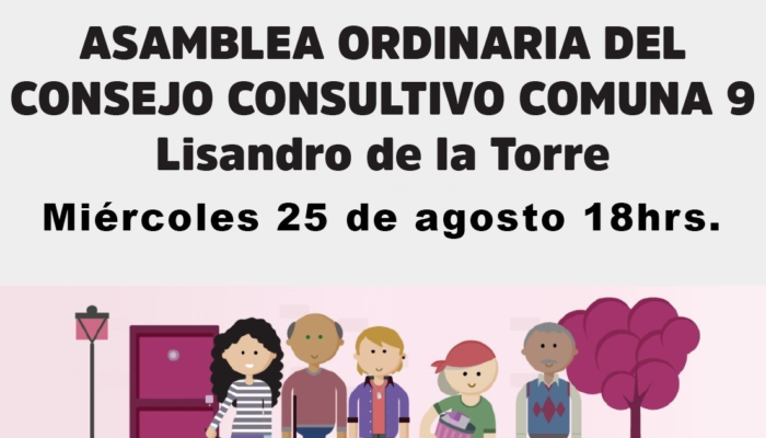 Convocatoria reunión del Consejo Consultivo Comunal 9