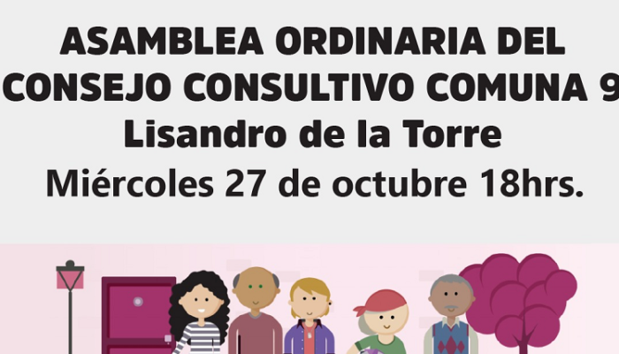 Convocatoria reunión del Consejo Consultivo Comunal 9