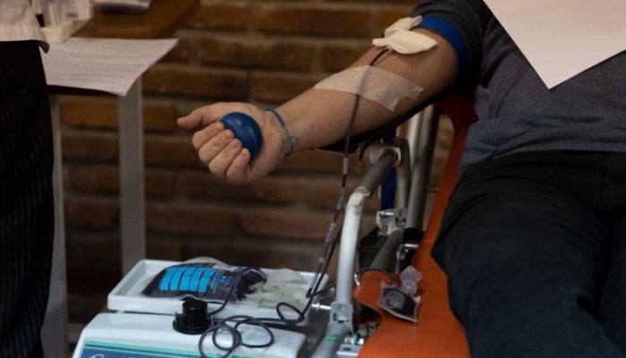 Campaña de donación voluntaria de sangre, mes de octubre