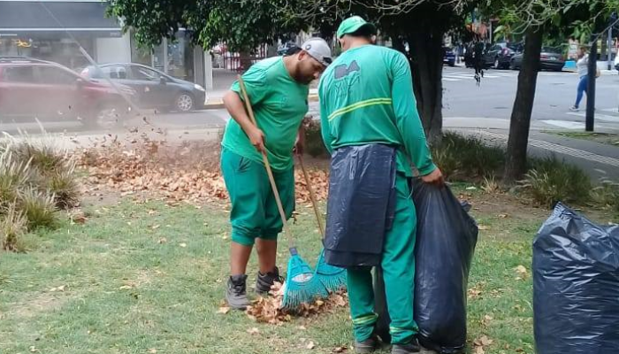 Tareas de Mantenimiento de Espacios Verdes en la Comuna 9