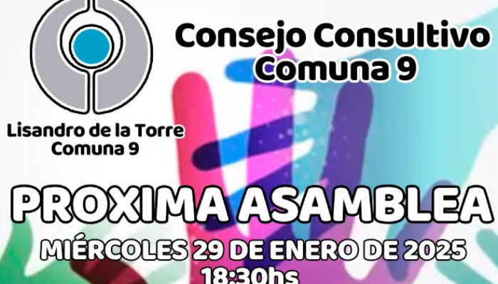 Convocatoria a la reunión mensual del Consejo Consultivo Comuna 9