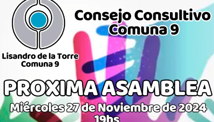Convocatoria a la reunión mensual del Consejo Consultivo Comuna 9