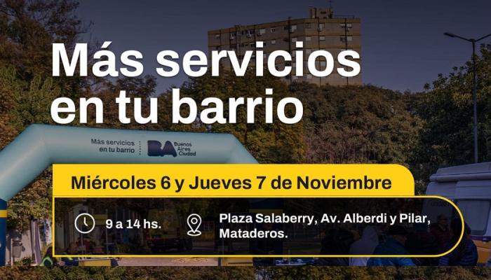 Trámites y otros servicios del GCBA en Mataderos