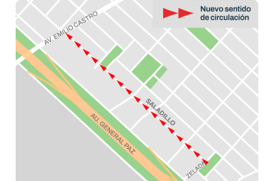 Mataderos: un tramo de la calle Saladillo cambia de sentido
