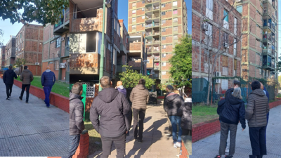 Visita al Barrio Justo Suárez, necesidades de obras y mantenimiento