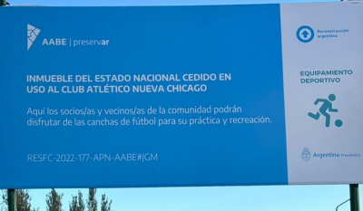 Nueva Chicago tomó posesión de las tierras cedidas por el Estado Nacional