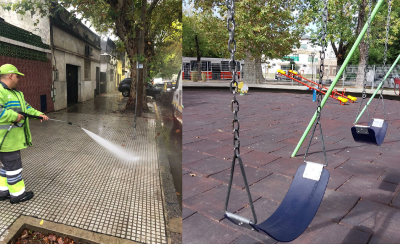 Mantenimiento del espacio público en la Comuna 9
