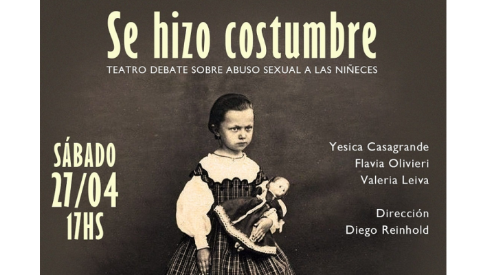 Teatro debate sobre abuso sexual a las niñeces en Mataderos