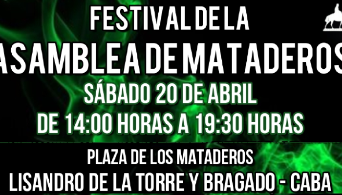 Festival en la Plaza de los Mataderos organizado por la asamblea barrial
