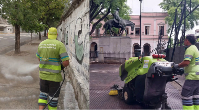 Higiene Urbana: operativos integrales de limpieza intensiva en Comuna 9