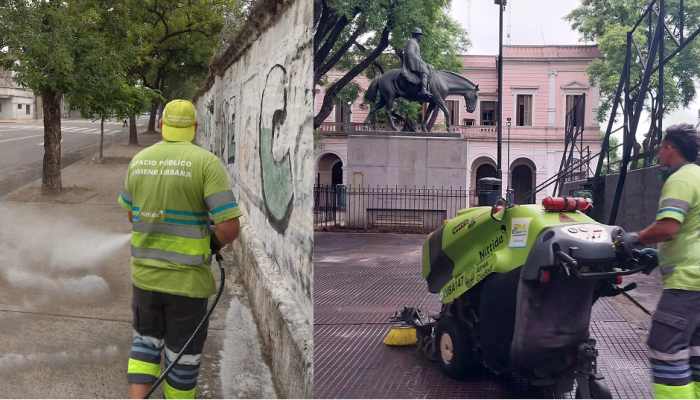 Higiene Urbana: operativos integrales de limpieza intensiva en Comuna 9