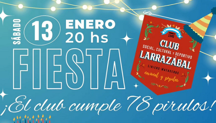 El Club Larrazábal cumple 78 años y está de festejo