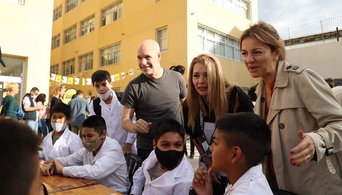 Rodríguez Larreta visitó el nuevo edificio de la escuela Felipe Boero