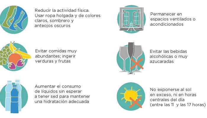 Recomendaciones frente a la ola de calor