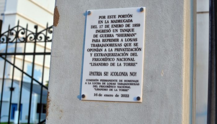 Homenaje a la Toma del Frigorífico Lisandro de la Torre en su 63° aniversario