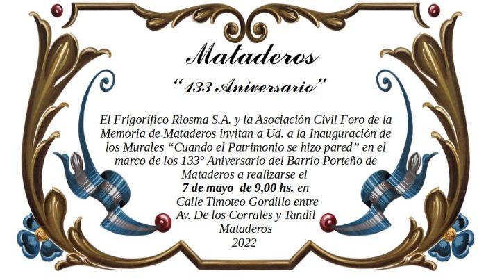 Inauguración de murales que destacan el patrimonio cultural de Mataderos