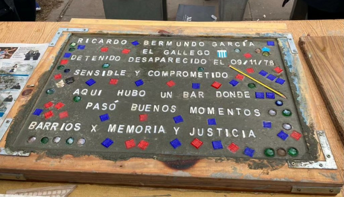 Homenaje a Ricardo “El Gallego” Bermudo García, en la Plaza Isidora de Liniers