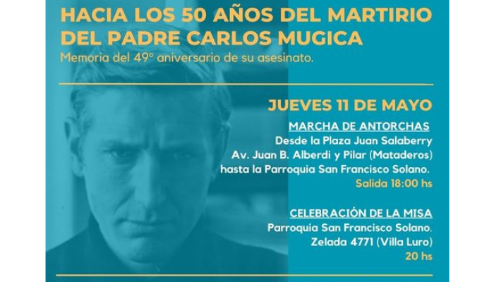 Homenaje al Padre Mugica a 49 años de su asesinato