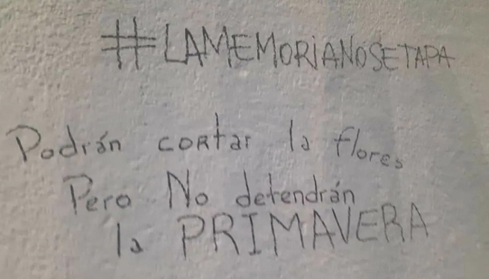 En defensa del mural del Plaza Isidora. Por la Memoria, la Verdad y la Justicia