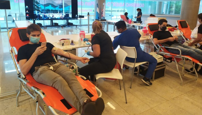 Campañas voluntarias de donación de sangre, en mayo