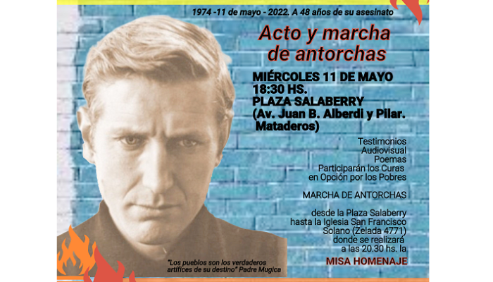 Homenaje al Padre Carlos Mugica