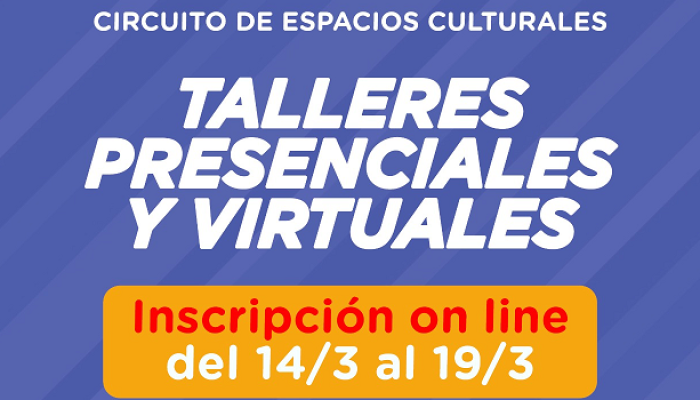 Chacra de los Remedios: Inscripción Talleres presenciales y virtuales
