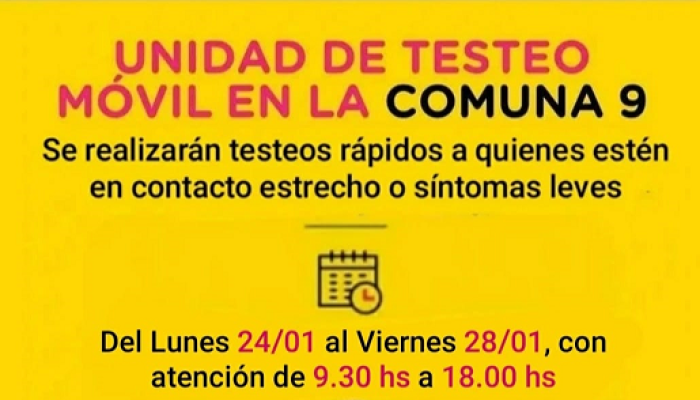 Centros de testeo y vacunación en la Ciudad de Buenos Aires