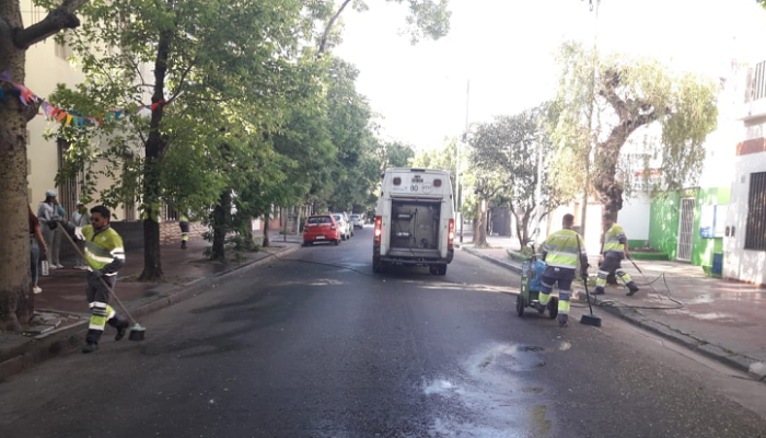 Operativos integrales de limpieza en la Comuna 9