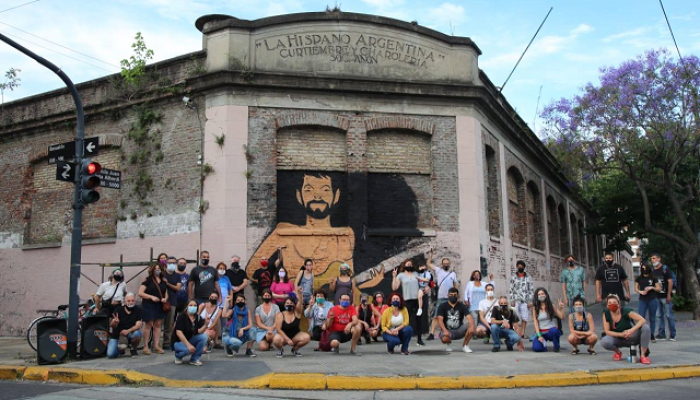 Gabo Ferro nuevamente presente en las calles de su barrio