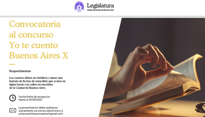 Convocatoria Internacional. CONCURSO YO TE CUENTO BUENOS AIRES X