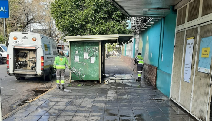 Operativo Intensivo de Limpieza Entorno al Hospital Santojanni
