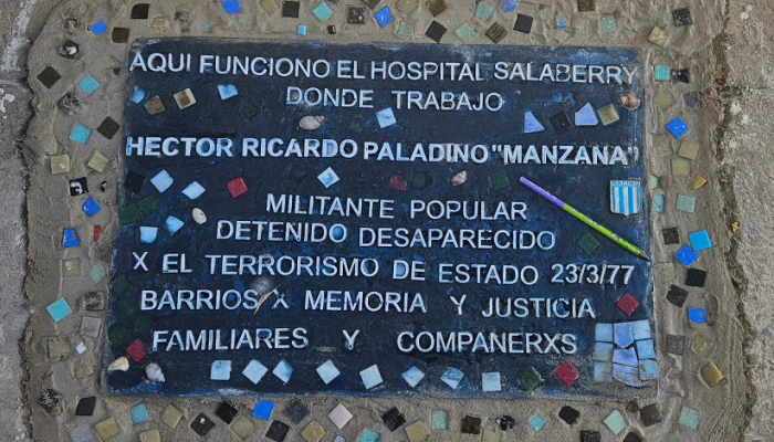 Baldosas por la Memoria, la Verdad, la Justicia y los derechos humanos