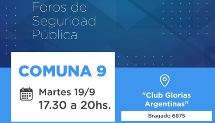 La seguridad será tema de un encuentro en el barrio de Mataderos