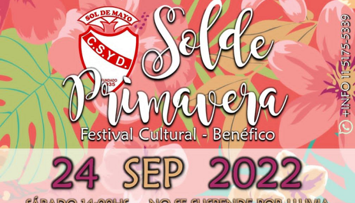 Festival Cultural Benéfico en el Club Sol de Mayo