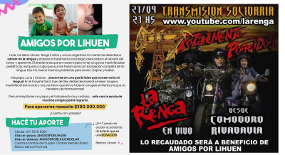 Campaña solidaria para que Lihuen pueda continuar su tratamiento
